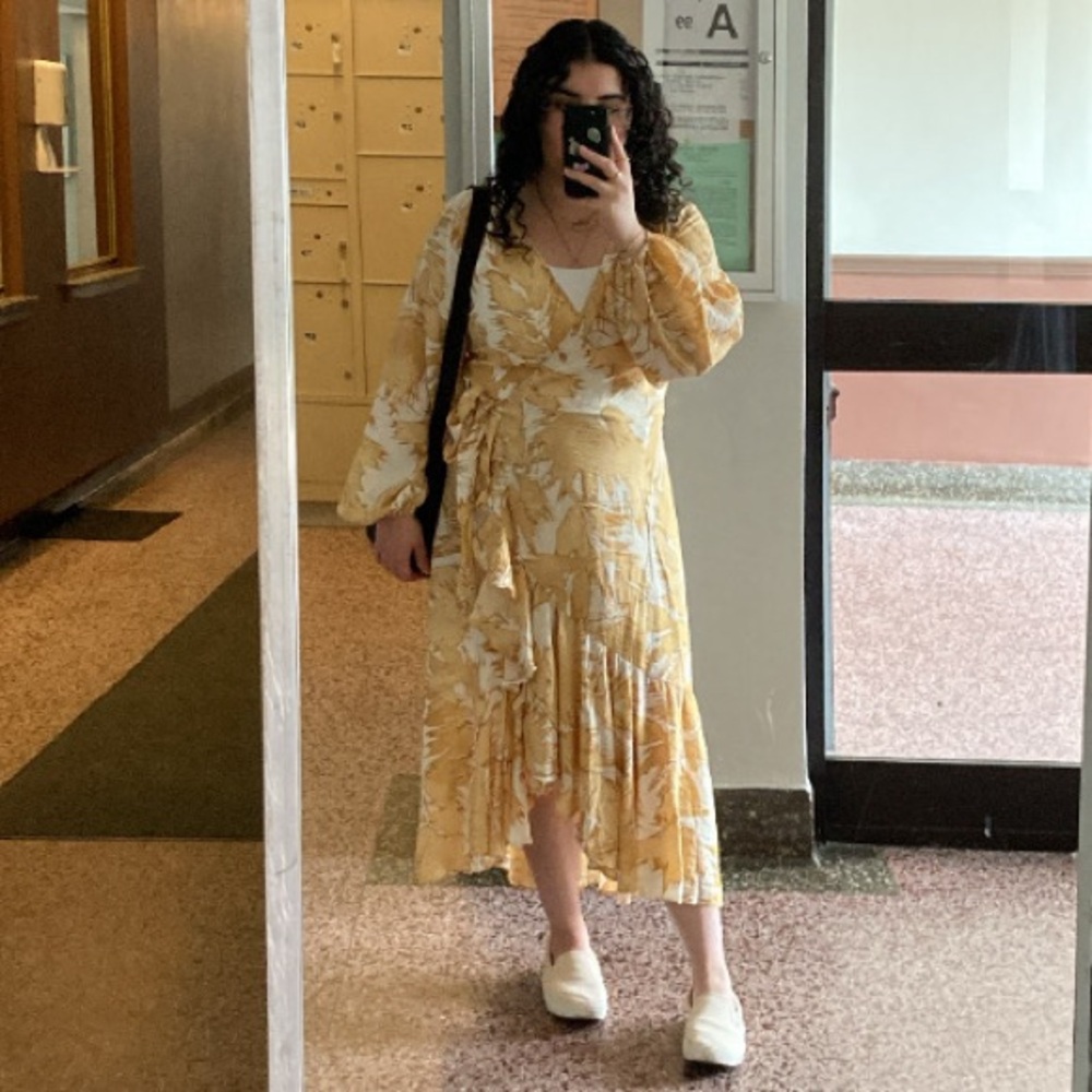 H&M Ruffle Wrap Dress